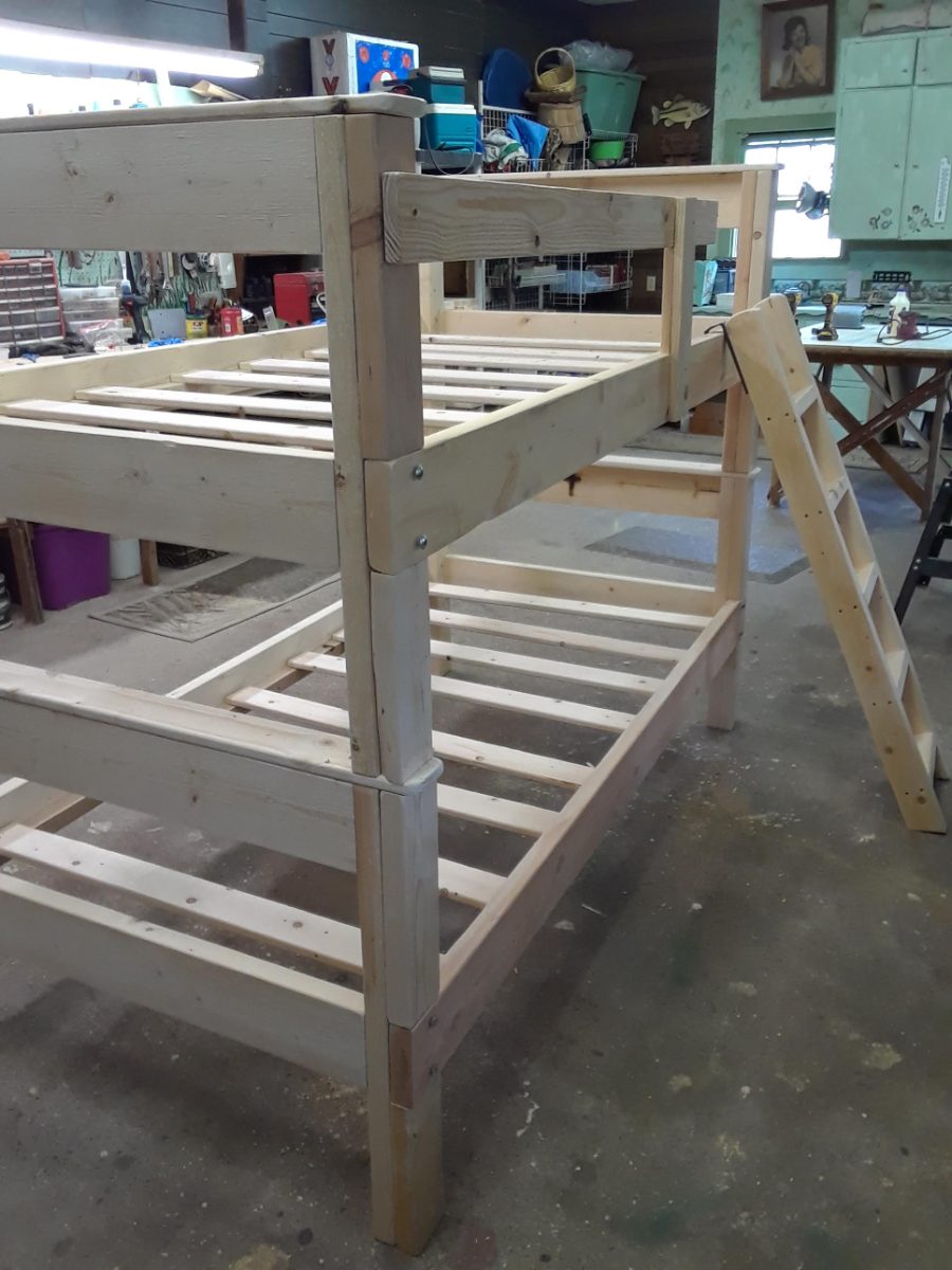 Building a bed in the workshop
